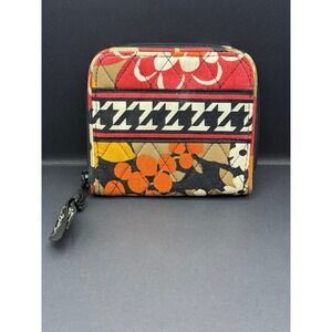 Vera Bradley Retired Bittersweet Quilted Small Zip Around Wallet